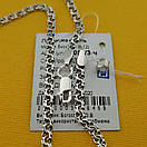 Срібний невеликий ланцюжок 55 см / цепочка і хрестик освячений, фото 10