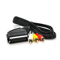 Кабель Merlion SCART (тато) -3RCA (тато), 1,2m, Q200 i