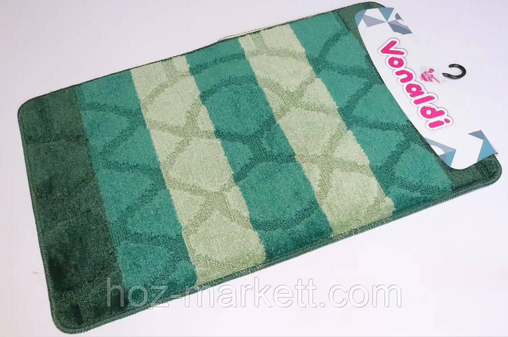 Килимок для ванної та туалету зелений виробництво Туреччина, фото 1