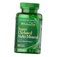 Хелатные Мультиминералы Super Chelated Multi-Mineral Puritan's Pride 100каплет (36367144)