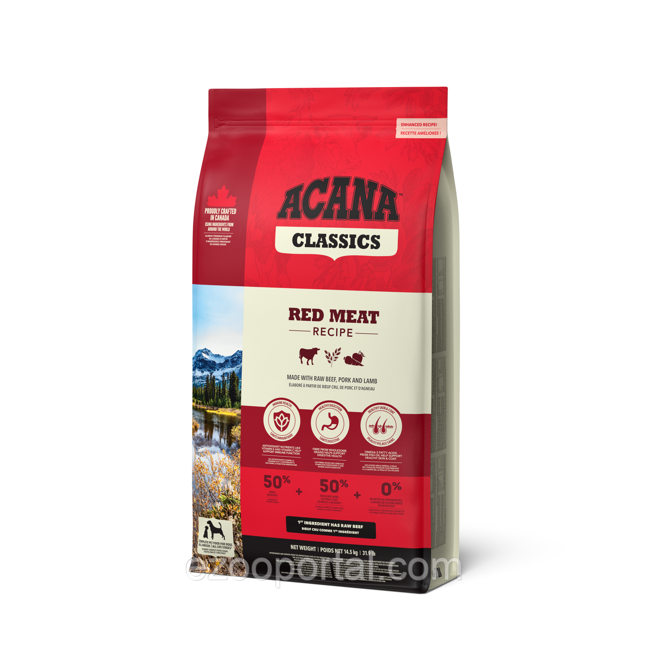 ACANA Red Meat Recipe 14.5kg корм для собак з яловичиною та ягням, фото 1