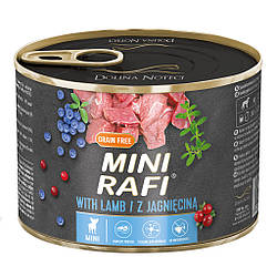 Rafi Dog Adult Mini with Lamb - Вологий корм для малих порід собак з ягням, лохиной та журавлиной 185 гр