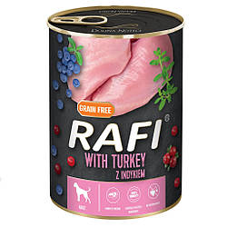 Rafi (Рафі) Dog Adult with Turkey - Вологий корм для собак з індичкою, лохиной та журавлиной 800 гр