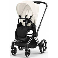 Прогулянкова коляска Cybex Priam 4.0 Off White шасі Chrome Black 2023 р.