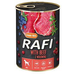 Rafi (Рафі) Dog Adult with Beef - Вологий корм для собак з яловичиной, лохиной та журавлиной 800 гр