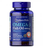 Омега 3 Puritan's Pride Omega-3 Fish Oil 1000 mg 100caps омега риб'ячий жир