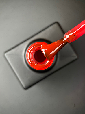 Color Top Дизайнер (9 мл.) - кольорове топове покриття для нігтів з вітражним ефектом Червоний 11, фото 2
