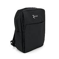 Рюкзак для ноутбука T2 15.6", материал нейлон, выход под USB-кабель, черный, Q50 h