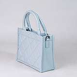 Жіноча сумка клатч через плече в 10-и кольорах. Блакитний, фото 2
