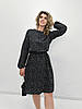 Жіноча сукня в горошок з довгим рукавом "Virginia" оптом | Батал | Розпродаж моделі, фото 3