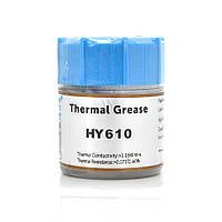 Паста термопровідна HY-610 15g, банку, Gold,> 3,05W / m-K, <0.073 ° C-in² / W, -30 ° 280 °, В'язкість -1K cPs, OEM Q40 p