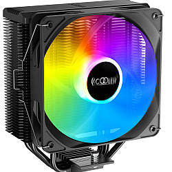 Кулер для процесора PcCooler PALADIN EX300 S, Black, алюміній/мідь, 1x120 мм RGB