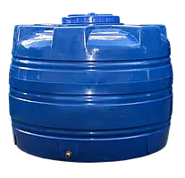 Ємність Europlast 500 л для ДП, ПММ, добрив вертикальна Ø 100*85 см синя (низька бочка)