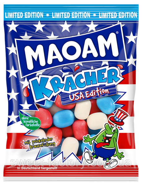Жувальні цукерки Maoam Kracher USA Edition 200g, фото 1