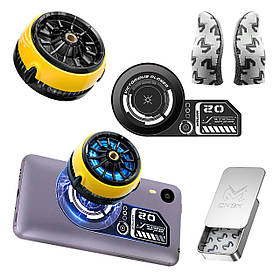 Ігровий комплект MEMO: теплопровідна пластина VC01 + магнітний кулер Пельтьє CX04 + напальчники FS02 телефону