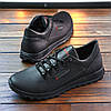 Чоловічі шкіряні кросівки (натуральна шкіра) чорні демісезонні, чоловіче взуття весна осінь, розмір 40 41 42 43 44 45, фото 7