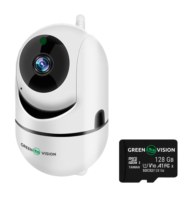 Камера GreenVision GV-165-GM-DIG30-10 PTZ 3MP + SD128GB Беспроводная поворотная камера Камера Wi-Fi 3MP - фото 1 - id-p2096175420