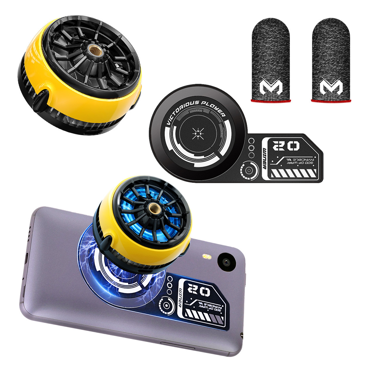 Ігровий комплект MEMO: теплопровідна пластина VC01 + магнітний кулер Пельтьє CX04 + напальники FS01 телефона, фото 1