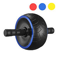 Ролик для преса 4FIZJO Ab Wheel XL гімнастичне колесо Синій R_1847