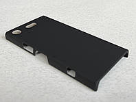 Sony Xperia XZ1 Compact защитный чехол (бампер, накладка, кейс) черный из матового ударопрочного пластика