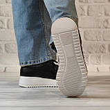 Жіночі бежеві шкіряні кеди на невеликій платформі, фото 6