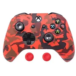 Накладки для геймпада Infinity IVYUEEN XBox One X S Controller ProteAnti-slip Black Red принт