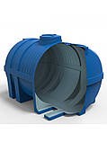 Ємність Europlast 5000 л для ДП, ПММ, добрив горизонтальна 256*168*180 см синя (посилене ребро), фото 4