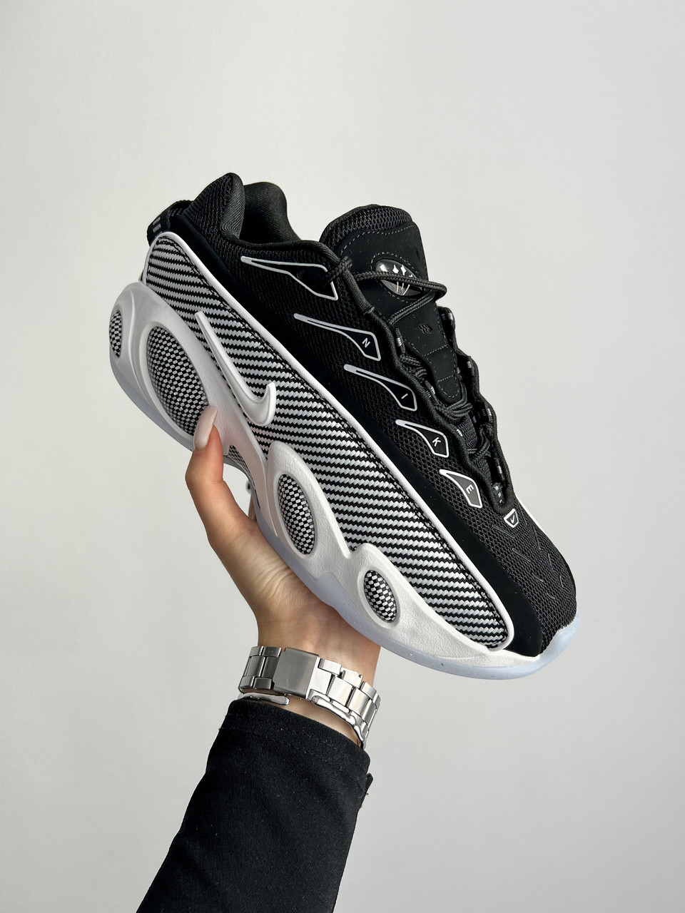 Чоловічі Кросівки Nike x NOCTA Drake Glide Black White / Найк НОКТА Дрейк Глайд Чорні з Білим