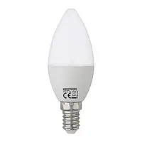Лед лампочка свічка 8W E14 С37 6400K холодне світло, ULTRA-8 Horoz Electric