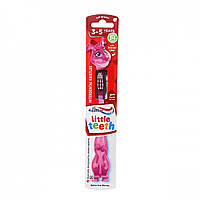 Дитяча зубна щітка  Aquafresh Little Teeth 3-5 р (1шт)  рожева з ковпачком