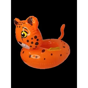 Надувний круг із сидінням у формі тигра з ручками безпеки 60СМ*46СМ, фото 1