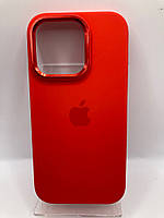 Чохол Silicone case Full (Metal Frame and Buttons) for iPhone 14 Pro Red