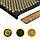 Килимок акупунктурний з подушкою 4FIZJO Eco Mat Аплікатор Кузнєцова 130 x 50 см 4FJ0291 Black/Gold, фото 8