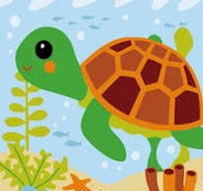 Картина за номерами 20*20см Черепешка Strateg