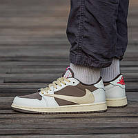 Мужские кроссовки Nike Air Jordan 1 Low x Travis Scott OG Reverse Mocha