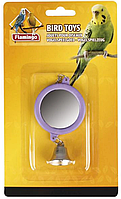 Игрушка для птиц Flamingo Mirror Round+Bell зеркало с колокольчиком 100289