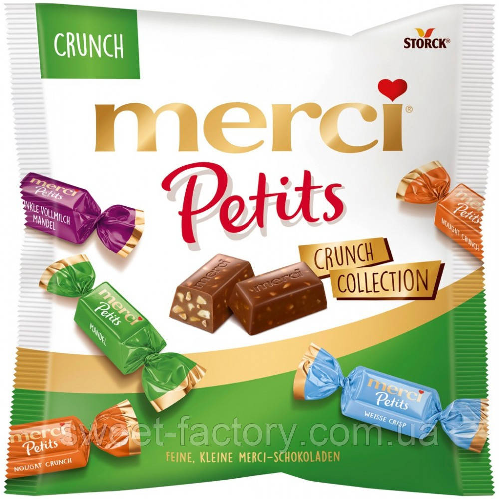 Конфеты Merci Petits Crunch Collection 125g: продажа, цена в Чернигове ...