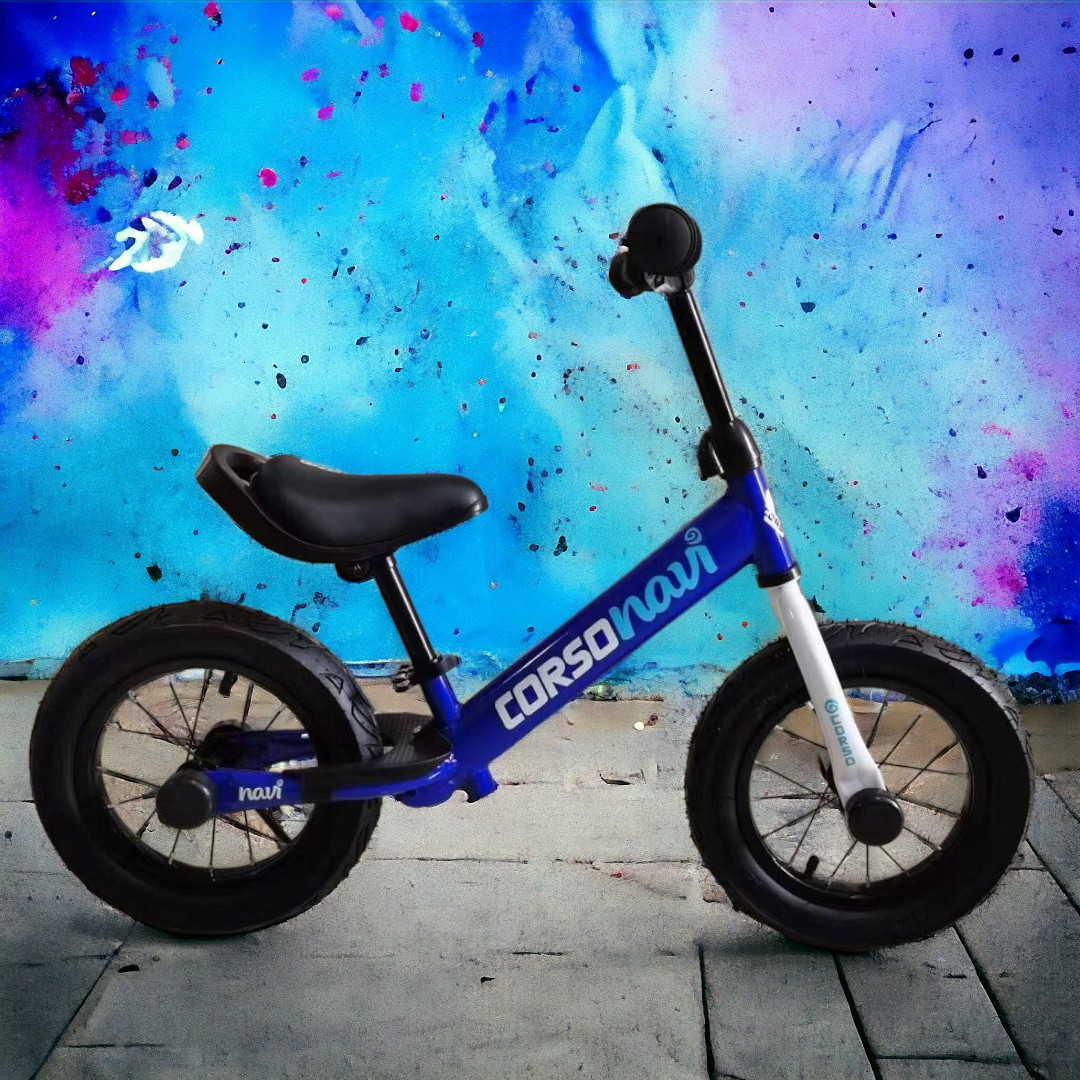 Дитячий беговел "CORSO Navi" 12 дюймів (надувні колеса, підніжка, підставка для ніг) NV-12645