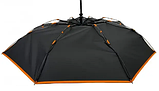 Парасолька жіноча автомат Susino 16301AC 8 спиць (88846-1-E) Чорний з помаранчевою облямівкою, фото 6