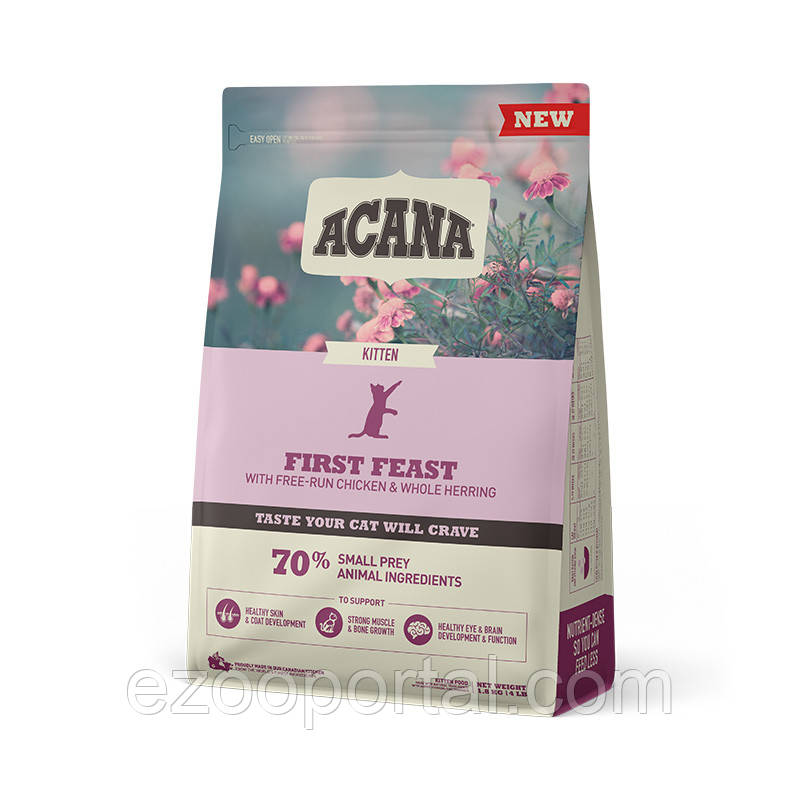 ACANA FIRST FEAST CAT 1.8KG корм для кошенят, фото 1