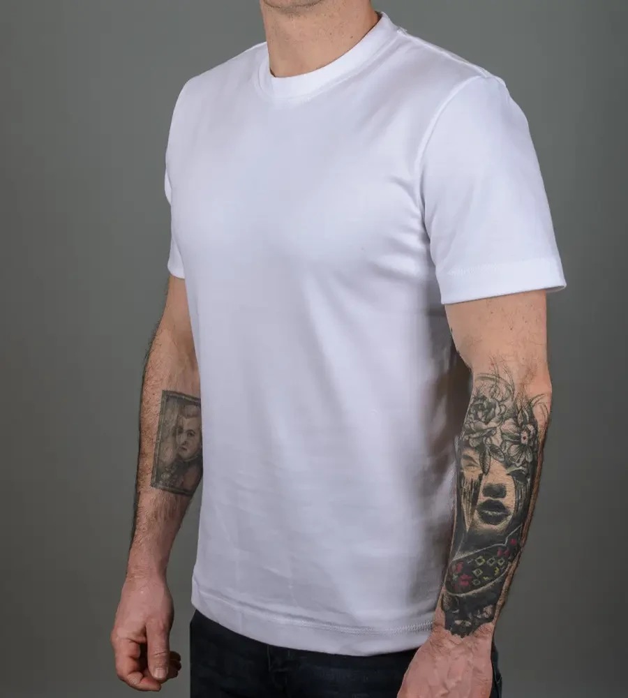 Футболка вільний крій Однотонна 6300м (Уп.4шт M-XXL), Білий