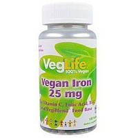 Микроэлемент Железо VegLife Vegan Iron 25 mg 100 Tabs VGL-74610