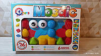 Розвиваюча іграшка дитяча мозаїка артмозаїка технок 26 фішок-кнопок і 6 трафаретів