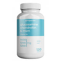 Хондропротектор Sporter Glucosamine & chondroitin + MSM + D 3 120 tabs