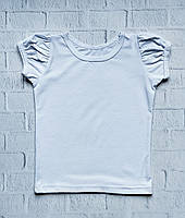 Дитяча футболка біла для дівчинки 86-116 р.