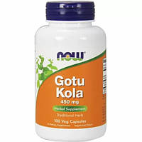 Комплекс для профилактики давления и кровообращения NOW Foods GOTU KOLA 450 mg 100 Veg Caps