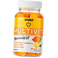 Витаминно-минеральный комплекс Multivit Gummies Weider 80таб Апельсин-лимон (36089018)