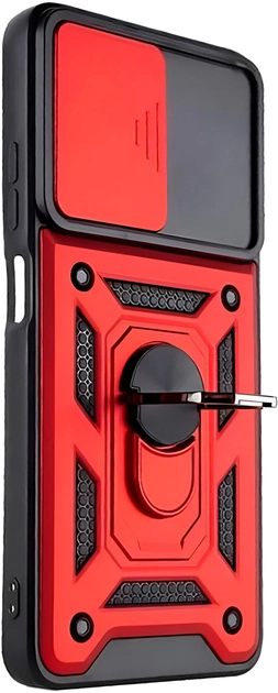 Чохол-накладка Armor Magnet CamShield для Xiaomi Redmi 13C/Poco C65 - Red