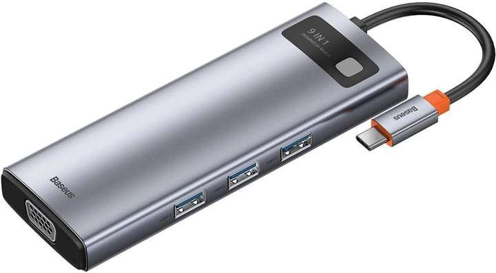 USB-хаб Baseus Metal Gleam Series 9-in-1 Type-C, фото 1