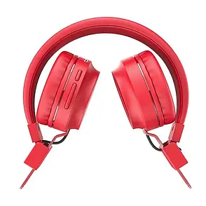 Навушники Bluetooth Hoco W25 Promise headphones MP3 Red, фото 3